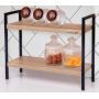 Metal Masa Tezgah Üstü Düzenleyici Organizer Banyo Mutfak Rafı Kitaplık Baharatlık sedasraf-001, one size