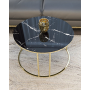 Salon Orta SİYAH MERMER Temperli (Kırılmaz) Cam (GOLD) Metal Ayak Orta Sehpa TYCX2HD4BN169793107957279, one size