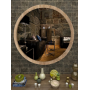 Dekoratif Yuvarlak Antre Hol Koridor Duvar Salon Mutfak Banyo Wc Ofis Aynası 50 cm TYCOZWK8PN169602799171086, one size