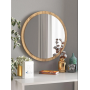Dekoratif Yuvarlak Antre Hol Koridor Duvar Salon Mutfak Banyo Wc Ofis Aynası 50 cm DUVARAYNASI-002, one size