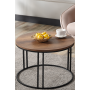 Sedaş Living Units Salon Orta Sehpa Koyu Ceviz Suntalam (Siyah) Metal Ayak Orta Sehpa